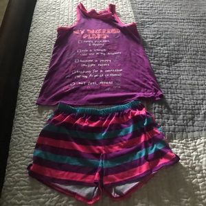 Justice 2 piece pj set